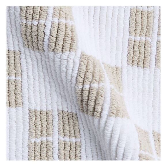 Parachute - 1'6"x2'6" Cotton Tile Tub Mat Parchment - Parachut Parchment - Picture 2 of 4